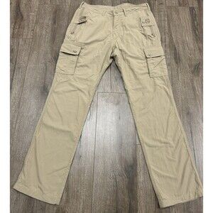 Clothing Arts Pants Men 32x33 Khaki Nylon Cargo P Cubed Pick Pocket Proof Travel
